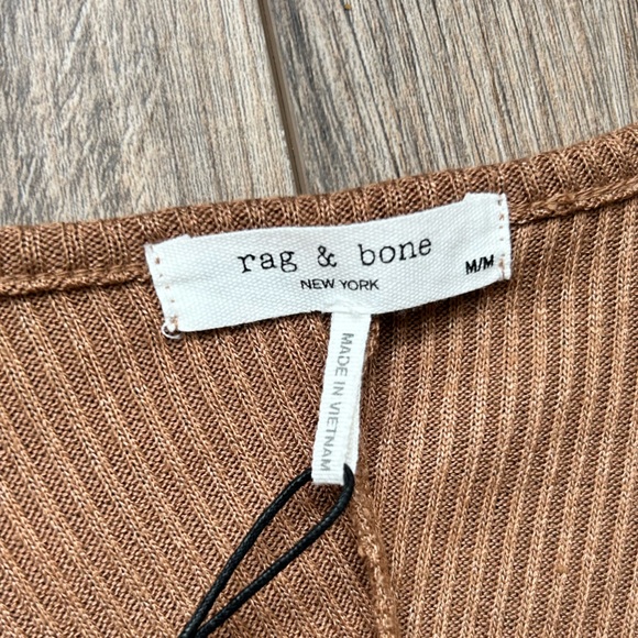 New! Rag & Bone Rib Knit Bias Midi Dress | M - Picture 2 of 10